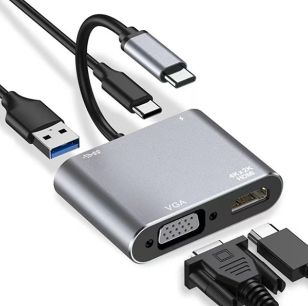 ADAPTER TYPE C HDMI VGA USB 3.1 (300)