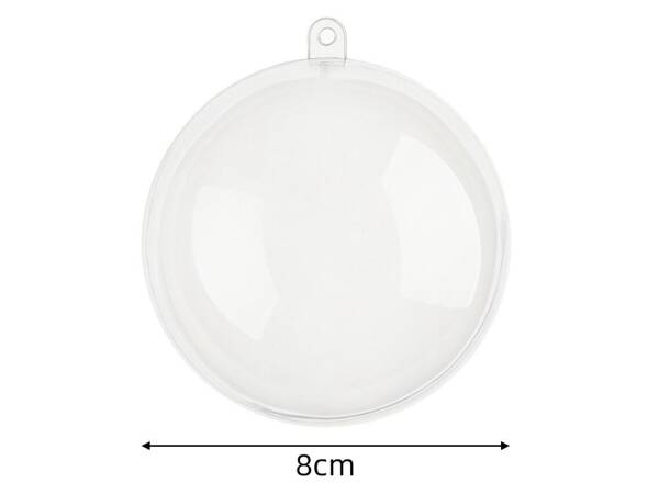 Acrylic transparent bubbles 8cm non flaky plastic 12pcs