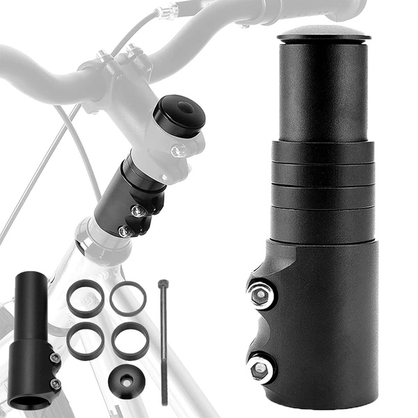 Adapter handlebar stem stem extension adjustable for ahead bicycle