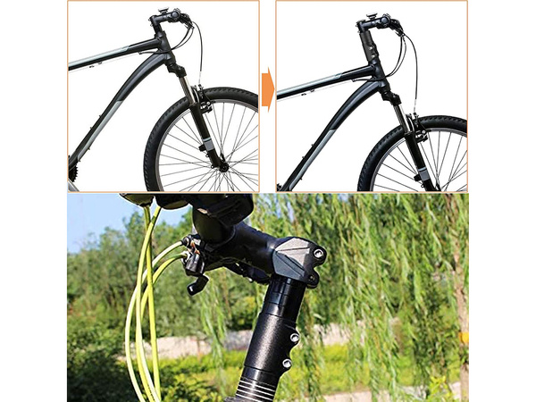 Adapter handlebar stem stem extension adjustable for ahead bicycle