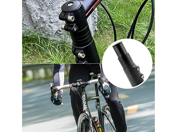 Adapter handlebar stem stem extension adjustable for ahead bicycle