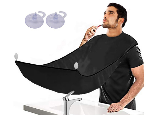 Apron for shaving beards and moustaches