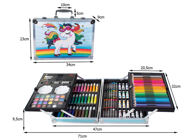 Artist's set for painting in case 145 pcs