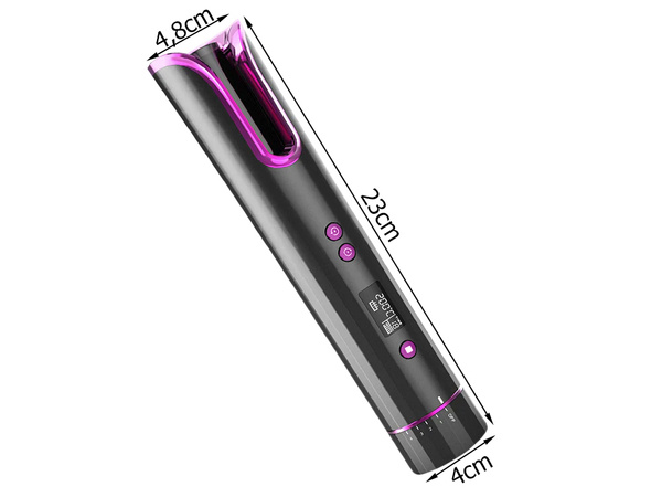 Automatic lcd rotary hair curler