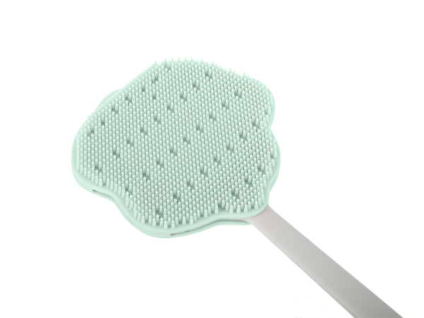 Back body brush with handle silicone washer sponge