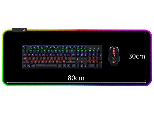 Backlit gaming mouse pad led xxl