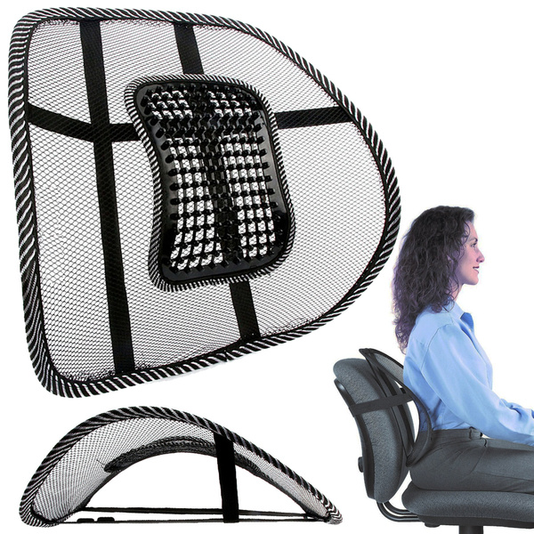 Backrest pad with massage on armchair
