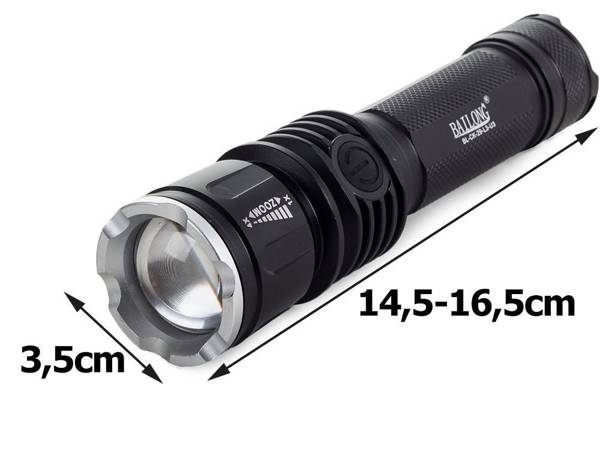 Bailong tactical flashlight cree zoom xm-l3-u3 ck-29