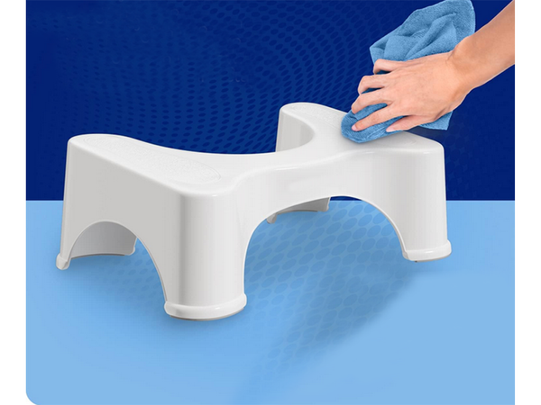 Bathroom footstool toilet white wc foot stool