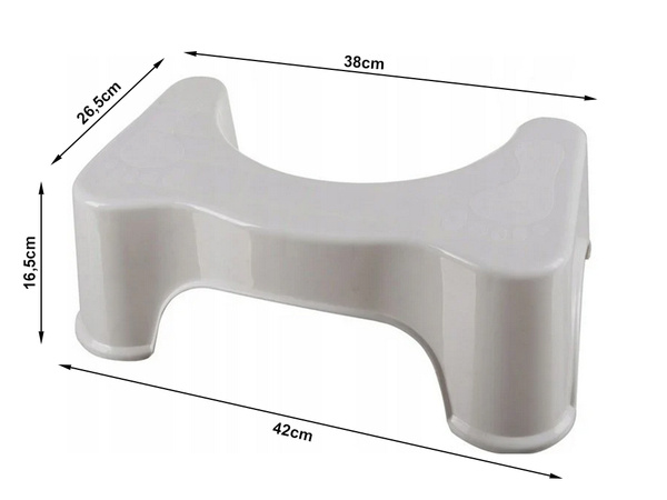 Bathroom footstool toilet white wc foot stool