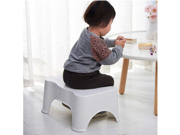 Bathroom footstool toilet white wc foot stool