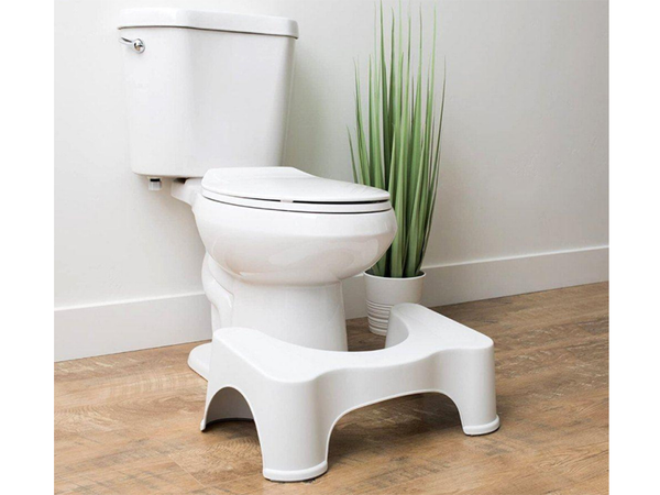 Bathroom footstool toilet white wc foot stool