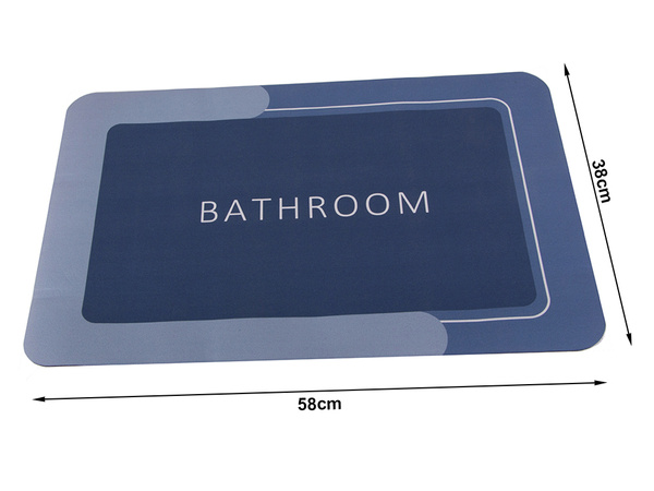 Bathroom mat quick drying absorbent anti-slip bathroom rug wc