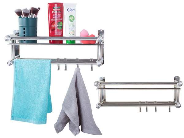 Bathroom shelf hanging shower organiser