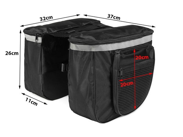 Bicycle pannier carrier large trunk