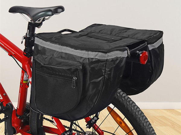 Bicycle pannier carrier large trunk