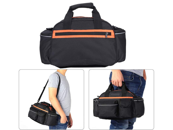 Bicycle pannier trunk large capacity universal