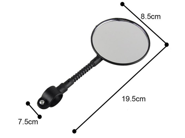 Bicycle rear-view mirror with reflector