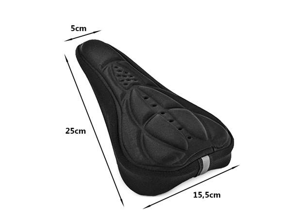 Bicycle saddle cover gel foam
