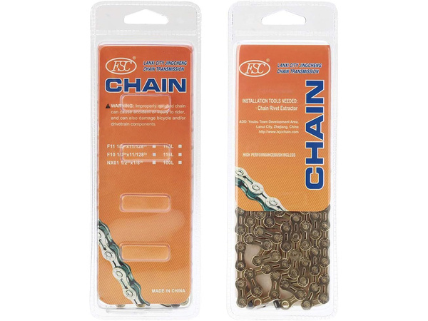 Bike chain 116 bridges sizes 1/2x3/32 6/7/8 range + cutting bracket