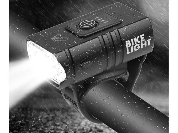 Bike light led t6 front rear usb battery