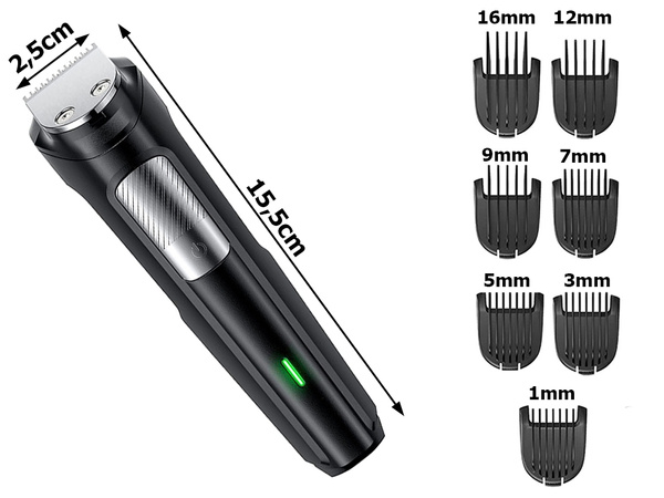 Body hair trimmer nose hair shaver set 3 heads