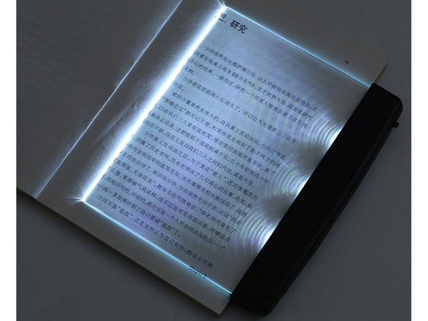 Book reading light at night backlight panel led page portable