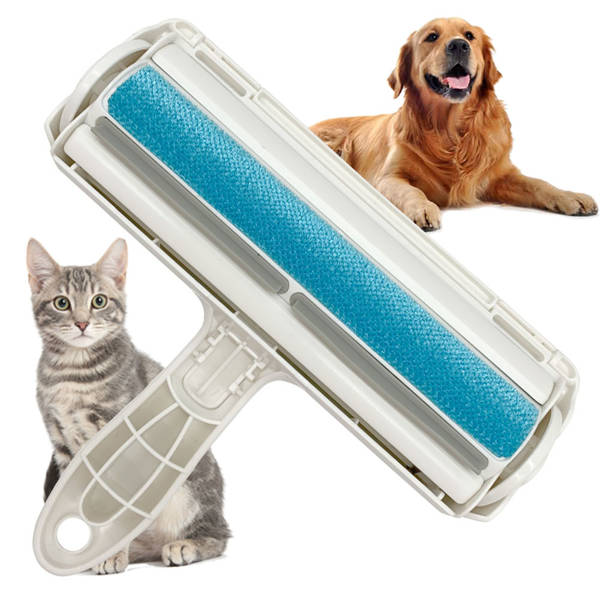 Brush roller roller for cleaning off dog hair