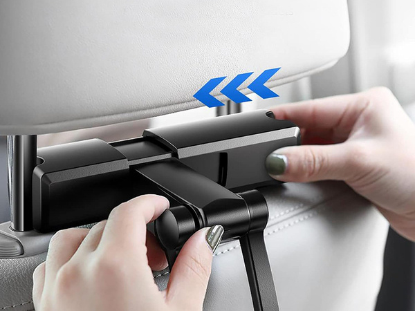 Car holder for tablet phone universal adjustable headrest
