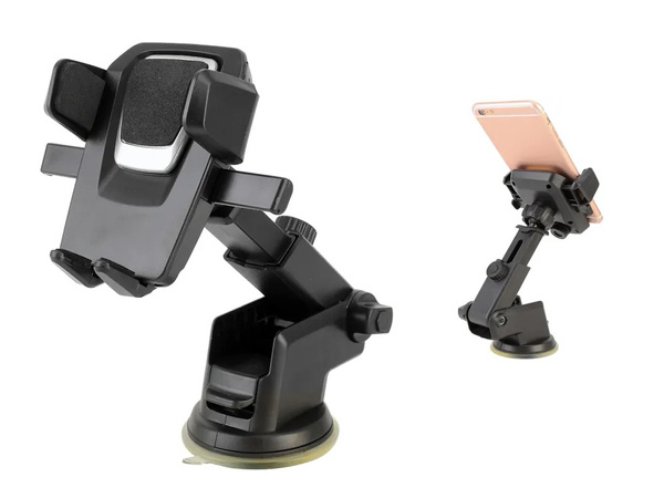 Car holder for telephone, windscreen, cockpit, strong