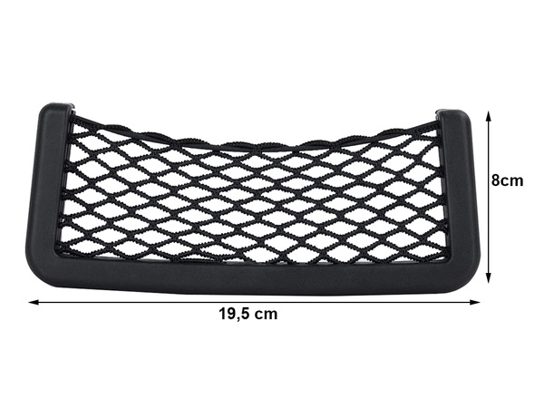 Car organiser mesh pocket for phone