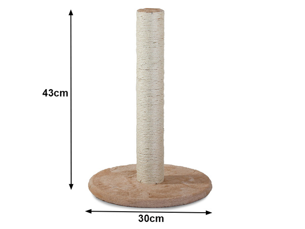 Cat scratcher cat post ball toy