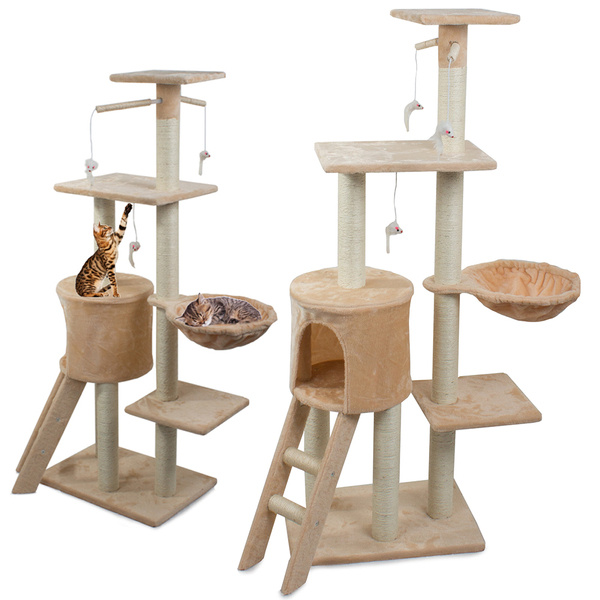 Cat tree tower cat scratching post 138cm