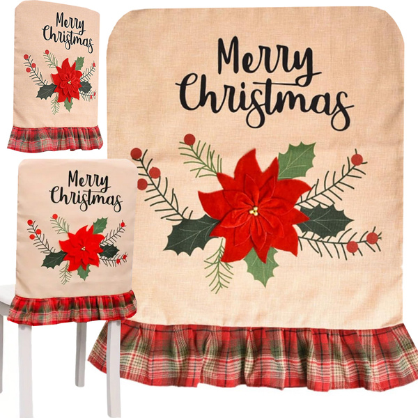 Chair back cover christmas decoration christmas decoration decoration