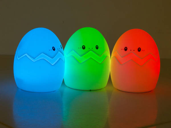 Children's night light led egg rgb touch usb