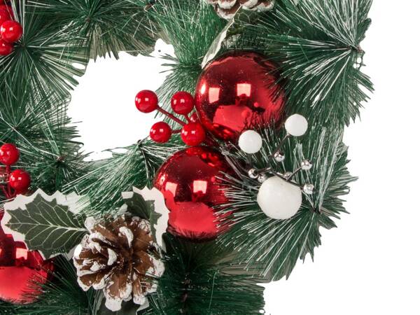 Christmas decorative garland red and white christmas decorative garland