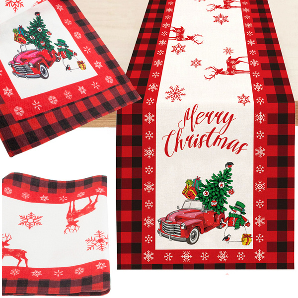 Christmas table runner christmas eve decorative table runner 220x38cm