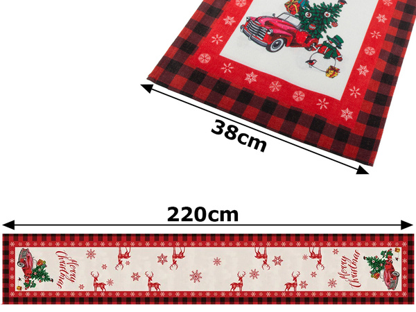 Christmas table runner christmas eve decorative table runner 220x38cm