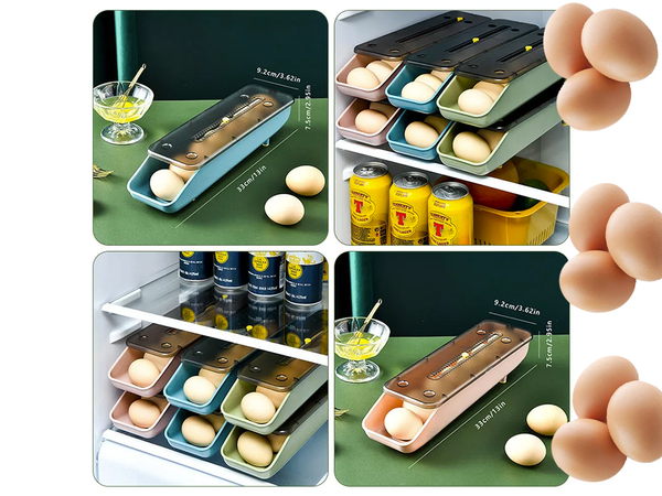 Container egg box fridge organiser egg tray