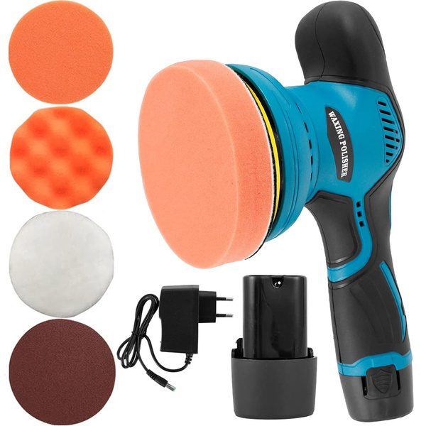 Cordless car polisher with speed regulation + sponge set 380w