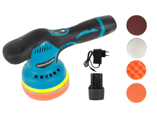 Cordless car polisher with speed regulation + sponge set 380w