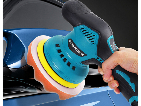 Cordless car polisher with speed regulation + sponge set 380w