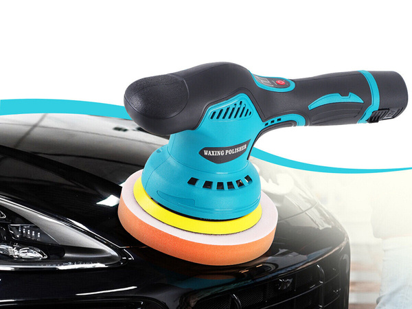 Cordless car polisher with speed regulation + sponge set 380w