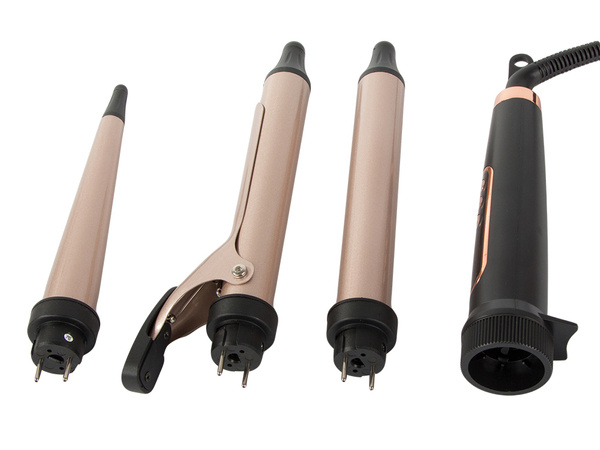 Curling iron for curly hair styling 3 interchangeable tips