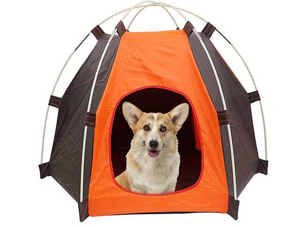 DOG CAT BED TENT BROWN (50) GAB_A