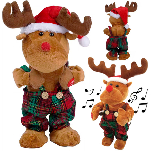 Dancing singing carol christmas reindeer christmas plush