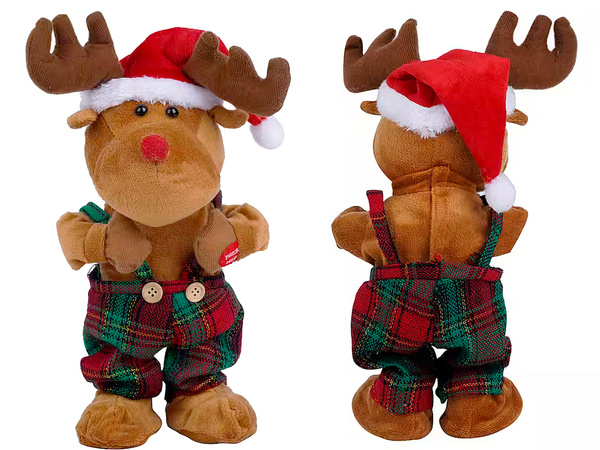 Dancing singing carol christmas reindeer christmas plush