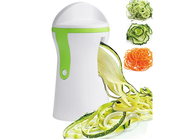 Decorative julienne spiral vegetable sharpener