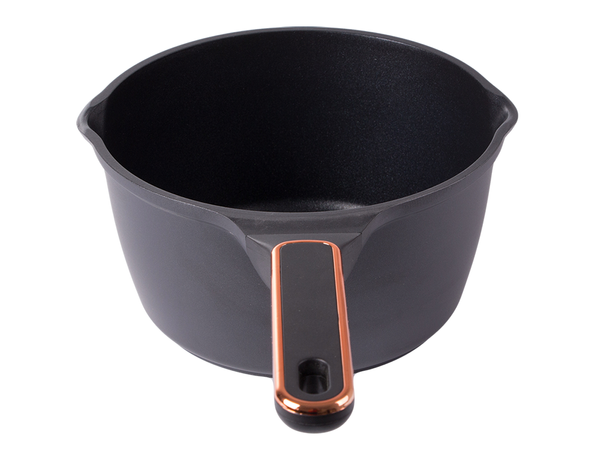 Deep pot with lid induction gas non stick coating 3l