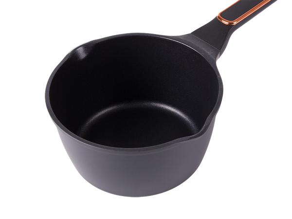 Deep pot with lid induction gas non stick coating 3l